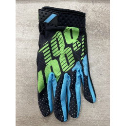 Gants 100% Ridefit Bleu Vert