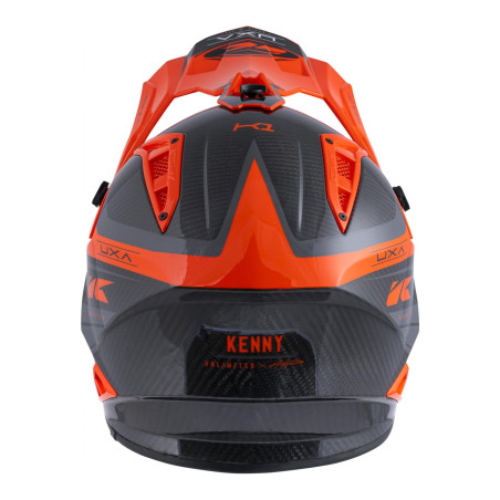 Casque motocross Kenny Titanium Carbone Graphic Neon Orange