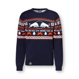 Pull de Noël Red Bull KTM Bleu