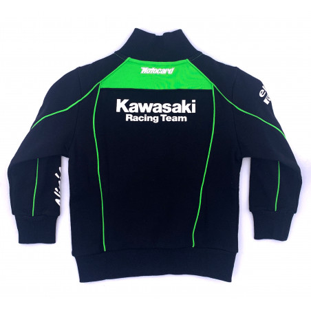 VESTE ZIPPÉ NOIR ENFANTS KAWASAKI