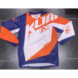 Maillot cross Klim Orange Bleu