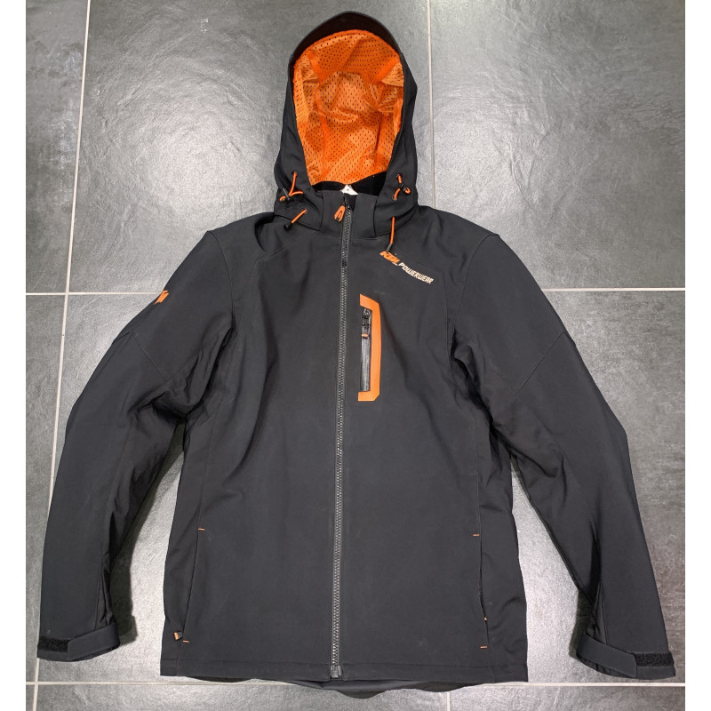 Veste droite K-Way imperméable et à capuche et entièrement doublé